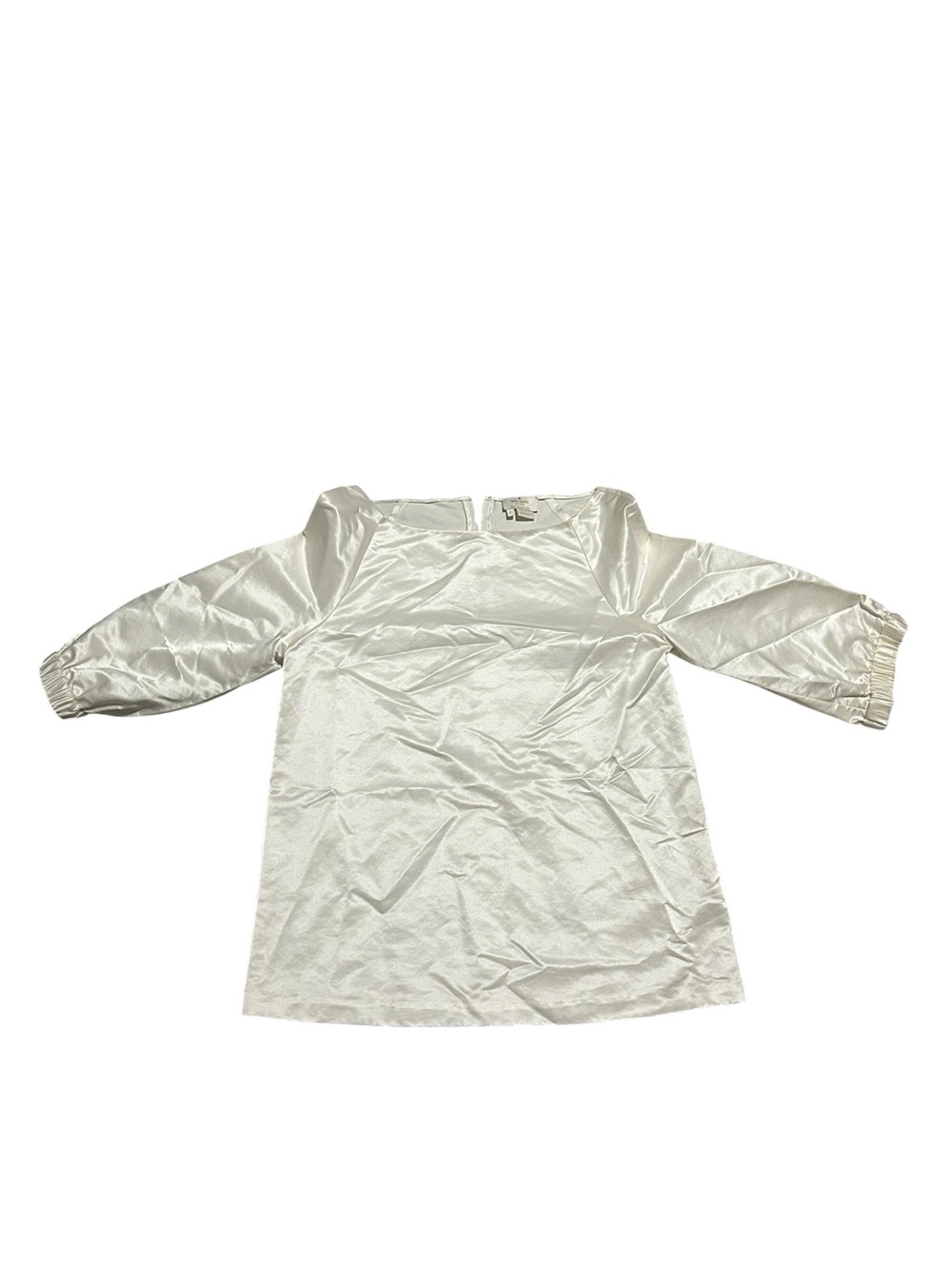 Kate Spade New York Blouse Three-Quarter Length Sleeves Ivory Cream - Picture 3 of 6